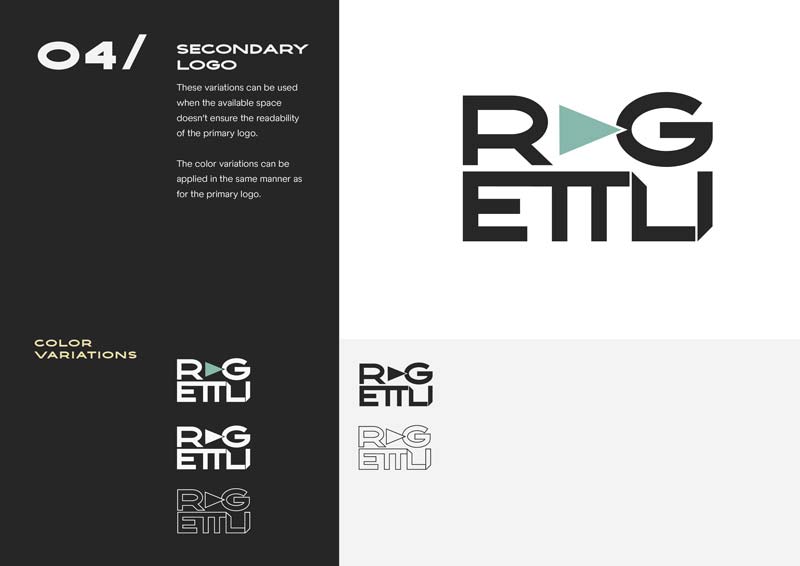 Secondary Logo Design for Gian Ragettli created as part of the brand identity and strategy