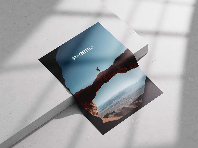 Poster design “bridge” for Gian Ragettli – Innovative action sports branding