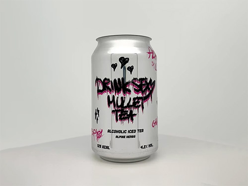Can Packaging for Drink Sexy x Mullet Tea by Nicole Weber Designs Flims