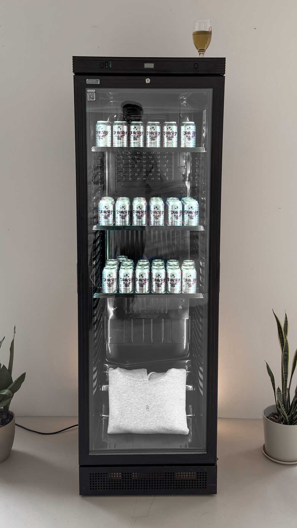 DS x Mullet Tea Launch Party – Branded Can Fridge Display
