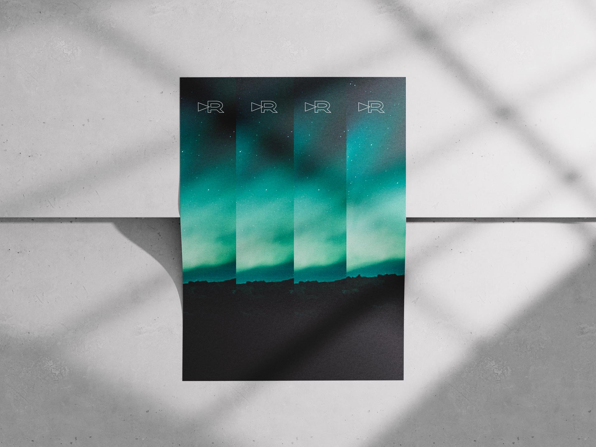 Poster design "lights" for Gian Ragettli – Innovative action sports branding
